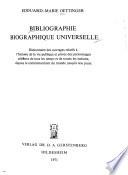 Bibliographie biographique universelle