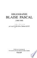 Bibliographie Blaise Pascal (1960-1969)