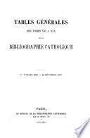 Bibliographie catholique