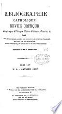Bibliographie catholique, revue critique. Tom. 1-79 [and] Tables générales, 1864-1874