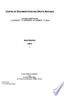 Bibliographie - Centre de documentation des droits antiques