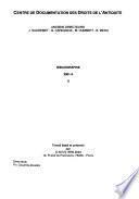 Bibliographie - Centre de documentation des droits antiques
