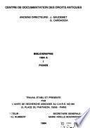 Bibliographie - Centre de documentation des droits antiques