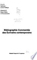 Bibliographie commentée des écrivains contemporains