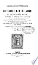 Bibliographie contemporaine