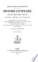 Bibliographie contemporaine