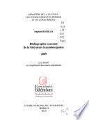 Bibliographie courante de la littérature luxembourgeoise