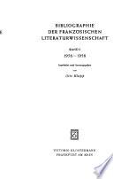 Bibliographie d'histoire littéraire française