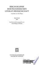 Bibliographie d'histoire littéraire française