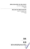 Bibliographie de Belgique