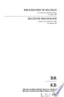 Bibliographie de Belgique