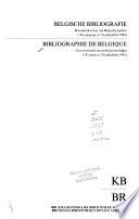 Bibliographie de Belgique