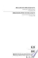 Bibliographie de Belgique