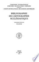 Bibliographie de Cartographie Ecclesiastique
