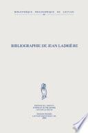 Bibliographie de Jean Ladrière