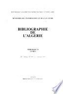 Bibliographie de l'Algérie