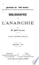 Bibliographie de l'anarchie