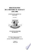 Bibliographie de l'histoire du Hainaut