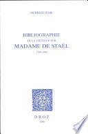 Bibliographie de la critique sur Madame de Staël