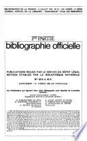 Bibliographie de la France, Biblio