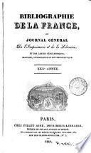 Bibliographie de la France [formerly de l'Empire français] ou, Journal général de l'imprimerie et de la librarie