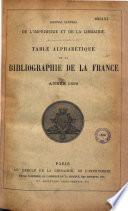 Bibliographie de la France