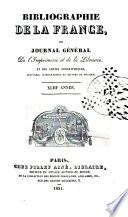 Bibliographie de la France, ou journal général de l'imprimerie et de la librairie
