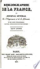 Bibliographie de la France, ou, Journal général de l'imprimerie et de la librairie