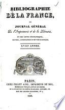 Bibliographie de la France, ou, Journal général de l'imprimerie et de la librairie