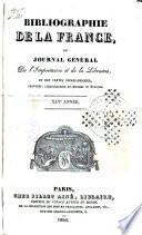 Bibliographie de la France, ou journal général de l'imprimerie et de la librairie