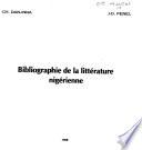 Bibliographie de la littérature nigérienne