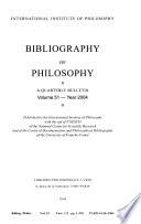 Bibliographie de la philosophie