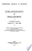 Bibliographie de la philosophie