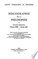 Bibliographie de la philosophie