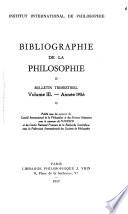 Bibliographie de la philosophie