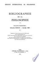 Bibliographie de la philosophie