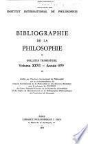 Bibliographie de la philosophie