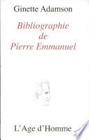 Bibliographie de Pierre Emmanuel
