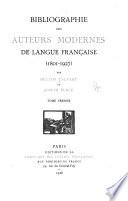 Bibliographie des auteurs modernes de langue française