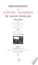 Bibliographie des auteurs modernes de langue française