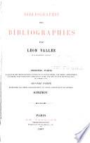 Bibliographie des bibliographies