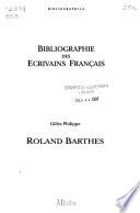 Bibliographie des écrivains français