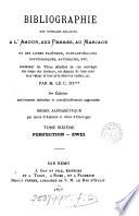 Bibliographie des ouvrages relatifs à l'amour, aux femmes, au mariage, et des livres facétieux pantagruéliques, scatologiques, satyriques, etc.,