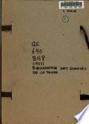 Bibliographie des sciences de la terre