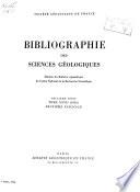 Bibliographie des sciences géologiques