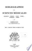 Bibliographie des sciences médicales