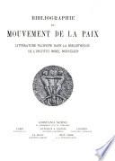 Bibliographie du mouvement de la paix
