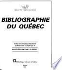 Bibliographie du Québec