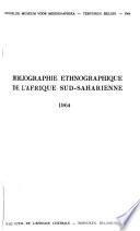 Bibliographie ethnographique de l'Afrique sud-saharienne