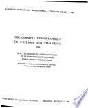 Bibliographie ethnographique de l'Afrique sud-saharienne